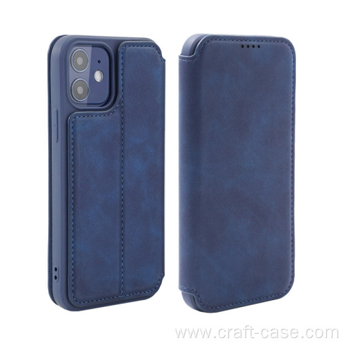 Funda de cuero con tapa vintage para Galaxy S21